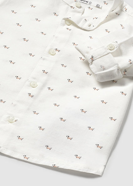 Mayoral Baby Boy Dog Print Long Sleeve Shirt