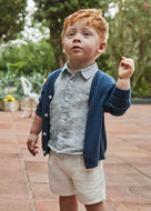 Mayoral 2pc Toddler Boy Regata-cre Shirt & Shorts Set