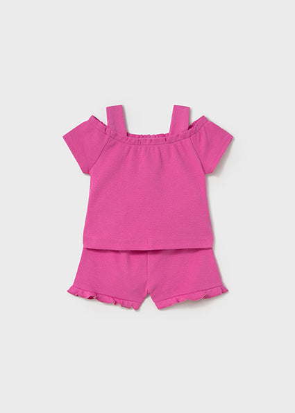 Mayoral 2pc Toddler Girl Fuchsia Set