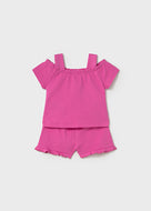 Mayoral 2pc Toddler Girl Fuchsia Set