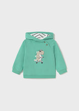 Load image into Gallery viewer, Mayoral Baby Boy Teal Dino Hoodie
