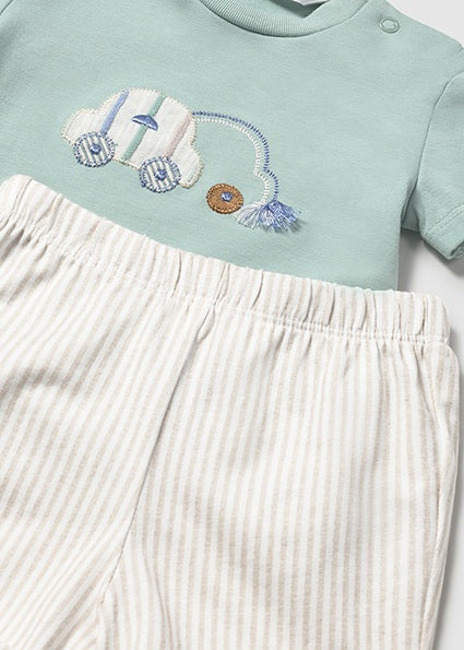 Mayoral 2pc Baby Boy Jade Tee and Shorts Set