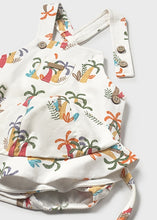 Carregar imagem no visualizador da galeria, Mayoral 2pc Baby Boy Tropical Shortalls with Hat
