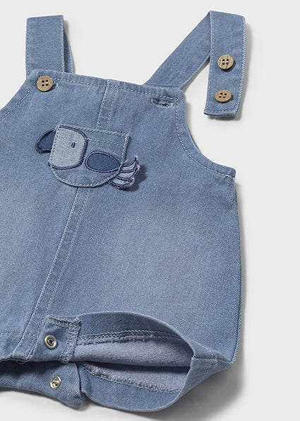 Mayoral 1pc Baby Boy Toucan Jeans Shortalls