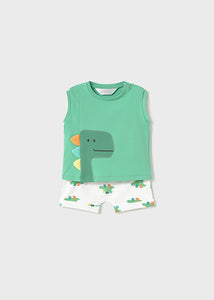 Mayoral 2pc Baby Boy Dino Tank and Shorts Set