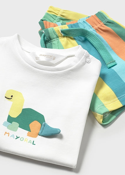 Mayoral 2pc Baby Boy Dino Tank and Shorts Set