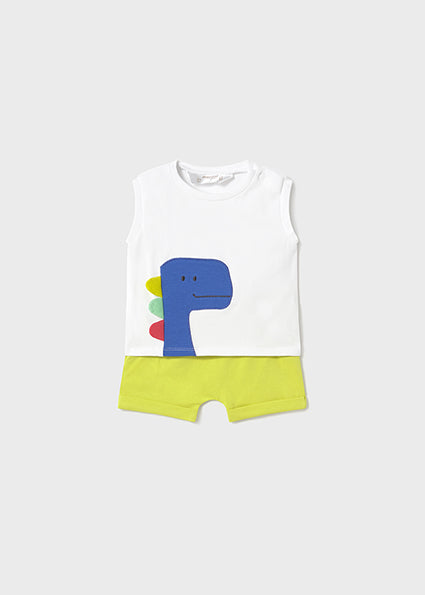 Mayoral 2pc Baby Boy Dino Tank and Shorts Set