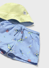 Load image into Gallery viewer, Mayoral 2pc Baby - Toddler Boy Ocean Animals Swim Shorts &amp; Bucket Hat Set
