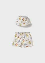 Afbeelding in Gallery-weergave laden, Mayoral 2pc Baby - Toddler Boy Jungle Swim Shorts &amp; Sun Hat Set
