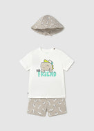 Mayoral 3pc Baby Boy Big Dino Friend Set