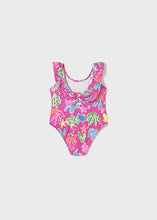 Carregar imagem no visualizador da galeria, Mayoral 1pc Toddler Girl Pink Ocean Animals Print Swimsuit
