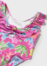 Carregar imagem no visualizador da galeria, Mayoral 1pc Toddler Girl Pink Ocean Animals Print Swimsuit
