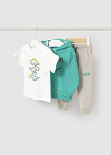 Load image into Gallery viewer, Mayoral 3pc Toddler Boy Dino Hoodie Set
