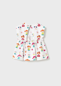 Mayoral Baby Girl White Character Print Dress