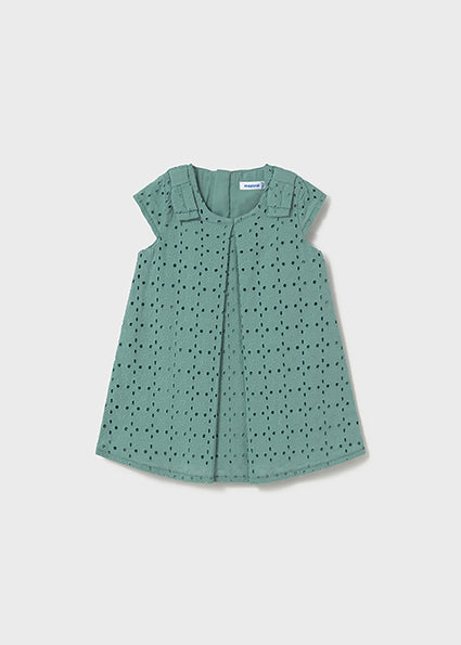 Mayoral Baby Girl Emerald Eyelet Dress