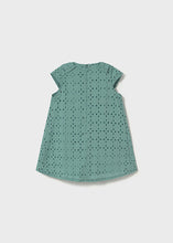Load image into Gallery viewer, Mayoral Baby Girl Emerald Eyelet Dress

