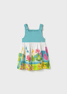Mayoral Toddler Girl Teal Nature Dress