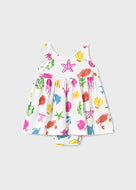 Mayoral Baby Girl White Sea Animals Print Dress