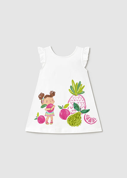 Mayoral Baby Girl White Dress