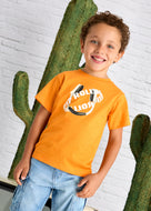 Mayoral Kid Boy Orange Keep Rolling Tee