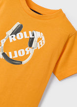 Load image into Gallery viewer, Mayoral Kid Boy Orange Keep Rolling Tee
