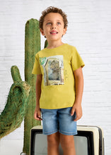 Load image into Gallery viewer, Mayoral Toddler Boy Gold Jungle City Tee
