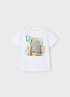 Mayoral Kid Boy White Jungle City Tee