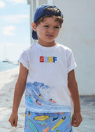 Mayoral Kid Boy White Surf Tee