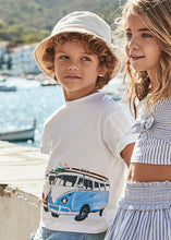 Load image into Gallery viewer, Mayoral Kid Boy White Beach Vans Tee
