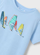 Mayoral Toddler Boy Blue Windsurfing Tee