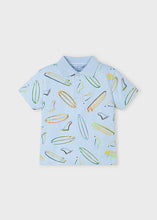 Load image into Gallery viewer, Mayoral Kid Boy Blue Surfboards Polo
