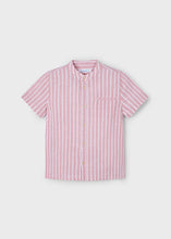Load image into Gallery viewer, Mayoral Toddler Boy Red Striped Short Sleeve Shirt

