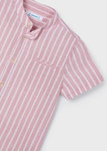 Load image into Gallery viewer, Mayoral Toddler Boy Red Striped Short Sleeve Shirt
