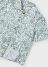 Load image into Gallery viewer, Mayoral Toddler Boy Green Leaf Short Sleeve Shirt
