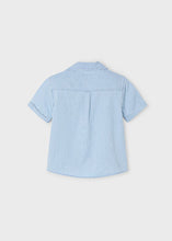Load image into Gallery viewer, Mayoral Toddler Boy Blue Striped Short Sleeve Shirt
