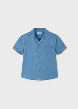 Load image into Gallery viewer, Mayoral Toddler Boy Denim Short Sleeve Shirt
