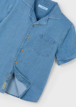 Load image into Gallery viewer, Mayoral Toddler Boy Denim Short Sleeve Shirt
