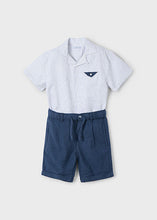 Load image into Gallery viewer, Mayoral 2pc Toddler - Kid Boy Midnight Shirt &amp; Shorts Set
