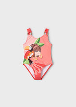 Carregar imagem no visualizador da galeria, Mayoral 1pc Toddler - Kid Girl Orange Toucan Swimsuit
