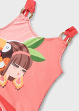 Carregar imagem no visualizador da galeria, Mayoral 1pc Toddler - Kid Girl Orange Toucan Swimsuit
