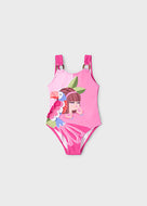 Mayoral 1pc Toddler - Kid Girl Pink Toucan Swimsuit