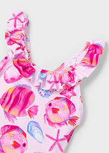 Carregar imagem no visualizador da galeria, Mayoral 1pc Toddler - Kid Girl Pink Fishes Swimsuit
