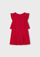 Mayoral Kid Girl Red Pleated Dress