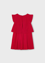 Cargar imagen en el visor de la galería, Mayoral Kid Girl Red Pleated Dress
