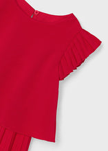 Cargar imagen en el visor de la galería, Mayoral Kid Girl Red Pleated Dress

