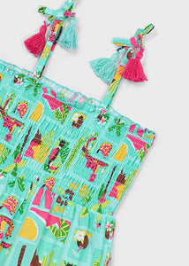 Mayoral Toddler Girl Agua Romper