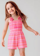 Mayoral Toddler Girl Magenta Romper