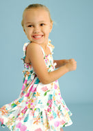 Mayoral Toddler Girl Floral Print Dress with Headwrap