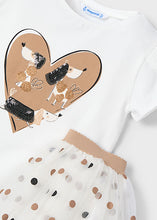 Load image into Gallery viewer, Mayoral 2pc Toddler Girl Dog Tee &amp; Tutu Skirt Set
