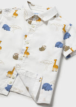 Carregar imagem no visualizador da galeria, Mayoral Toddler Boy Hippo &amp; Safari Friends Short-Sleeve Shirt
